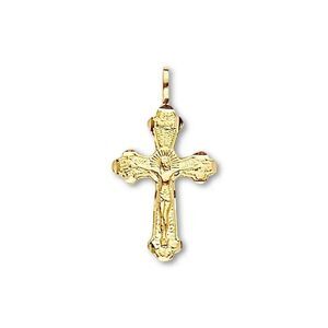 14K Gold Crucifix Cross Pendant | Dainty Religious Jewelry By Tehrani Jewelry